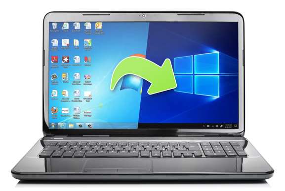 notebook změna windows 7 na windows 10